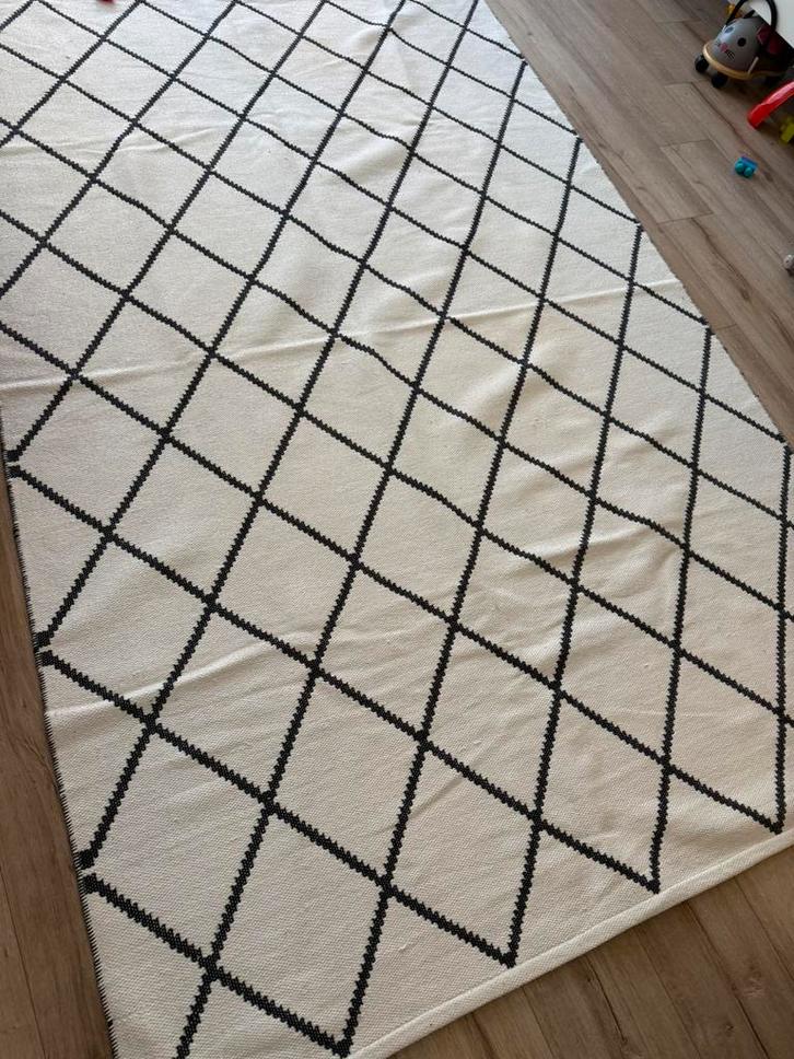 100% katoenen zware vloerkleed 200x300cm, Huis en Inrichting, Stoffering | Tapijten en Kleden, Zo goed als nieuw, 200 cm of meer