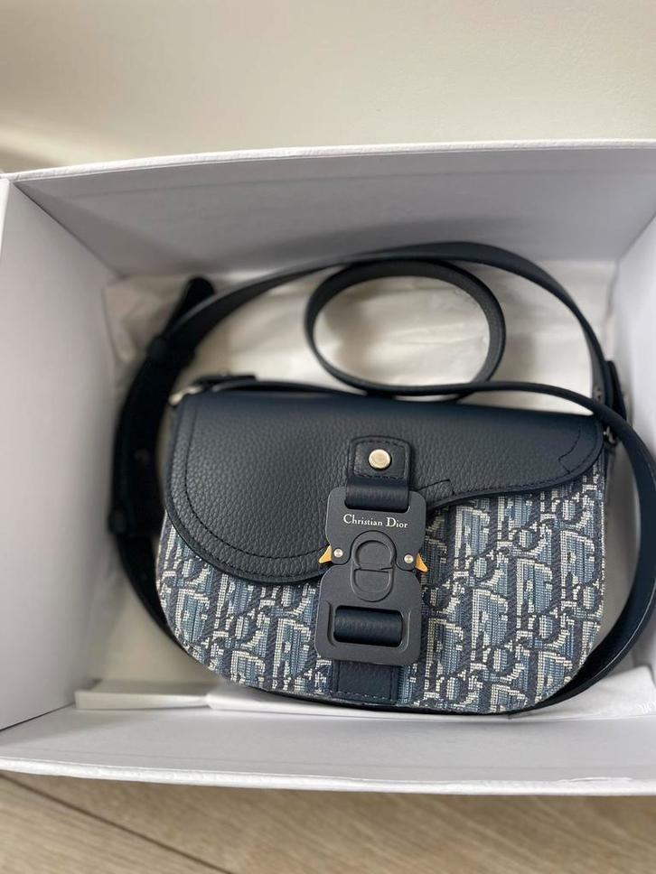 Dior tas origineel met bon, Sieraden, Tassen en Uiterlijk, Tassen | Schoudertassen, Zo goed als nieuw, Blauw, Ophalen of Verzenden