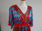 Vrolijke jurk D-lite rood/blauw mt S 38-40, Maat 38/40 (M), Overige kleuren, Ophalen of Verzenden, Zo goed als nieuw