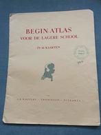 Beginatlas voor de lagere school 1954, Gelezen, Ophalen of Verzenden, Landkaart, 1800 tot 2000