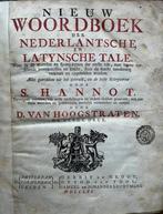 oud antiek 1756 Nieuw Woordenboek Latynsche taal Hannot, Antiek en Kunst, Antiek | Boeken en Bijbels, Ophalen of Verzenden