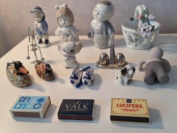Vintage letterbak beeldjes en figuurtjes 15 st. (zie foto's) beschikbaar voor biedingen