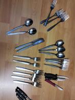 Vintage Bestek Set van alles wat 27delig, Huis en Inrichting, Gebruikt, Ophalen of Verzenden, Rvs of Chroom, Vaatwasserbestendig