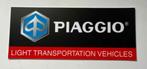 PIAGGIO  reclamebord   (BV voor lichtbak) 40x13 m, Ophalen of Verzenden, Zo goed als nieuw, Reclamebord