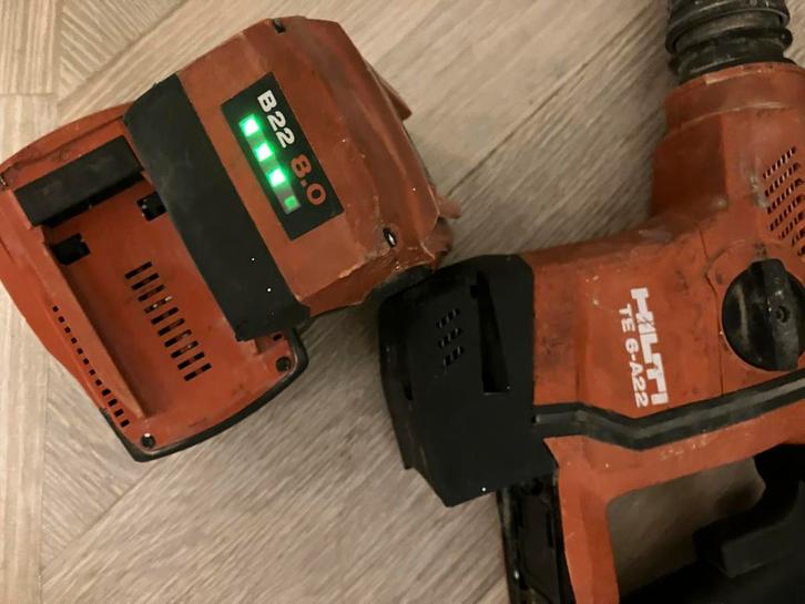 Hilti Accu Boor-/Hakmachine TE 6-A22, Doe-het-zelf en Verbouw, Gereedschap | Boormachines, Gebruikt, Boor- en/of Breekhamer, 600 watt of meer