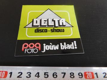 sticker DELTA disco-show  POP FOTO joùw blad !  beschikbaar voor biedingen
