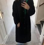 100% PUUR WOL EN CASHMERE LANGE MANTEL WINTERJAS JAS MAAT L, Ophalen of Verzenden, Zo goed als nieuw, Maat 38/40 (M), Zwart