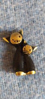 Walter Bosse cats,1950's brons. Ongesigneerd Hoogte 4.5cm, Ophalen of Verzenden, Brons