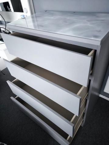 IKEA Malm GRIJS kast met 5 lades - afbeelding 6