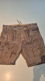 Bruine Leder Hosen leer mt 52, Maat 52/54 (L), Wierkoning, Ophalen of Verzenden, Kleding