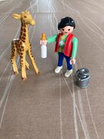 Playmobil giraffe verzorgster, Kinderen en Baby's, Speelgoed | Playmobil, Complete set, Ophalen of Verzenden, Zo goed als nieuw