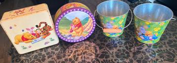 Disney Winnie the Pooh (koek)trommels en emmertjes beschikbaar voor biedingen
