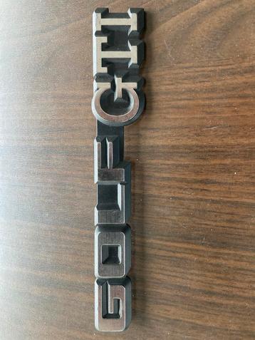 Golf GTI MK2 Achterklep Typeschild beschikbaar voor biedingen