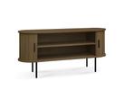 by fonQ basic Panel Tv-meubel 120 cm Walnoot | Van €299, nu, Byfonq, Byfonq, Nieuw, Ophalen of Verzenden