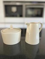 Wedgwood Ivory Roomstel - Suikerpot & Melkkan, Overige typen, Ophalen of Verzenden, Zo goed als nieuw, Wedgwood