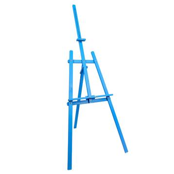 Schildersezel - Dennenhout - Verstelbare Driepooteze - Blauw beschikbaar voor biedingen