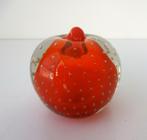 Glazen appel rood met heldere buitenkant 3631-g, Ophalen of Verzenden