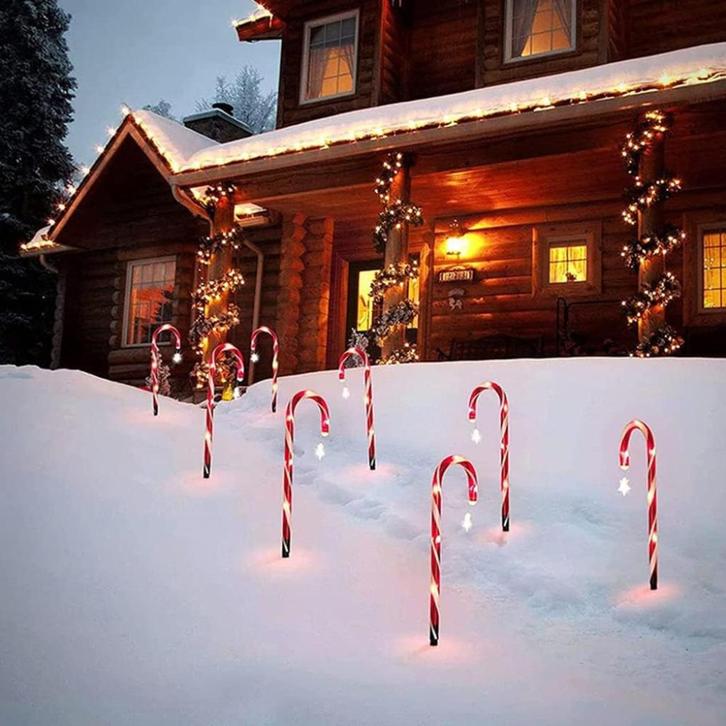 Lichtketting Met Led-Zuurstokken,10 Stuks, Kerstverlichting., Diversen, Kerst, Nieuw, Ophalen of Verzenden
