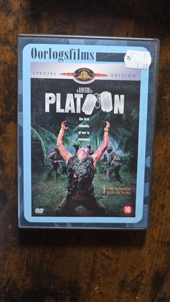 Platoon DVD - Special Edition, Cd's en Dvd's, Dvd's | Drama, Zo goed als nieuw, Waargebeurd drama, Vanaf 16 jaar, Ophalen of Verzenden