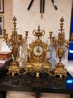 Antieke Franse Pendule met Kandelaars 70cm, Ophalen of Verzenden