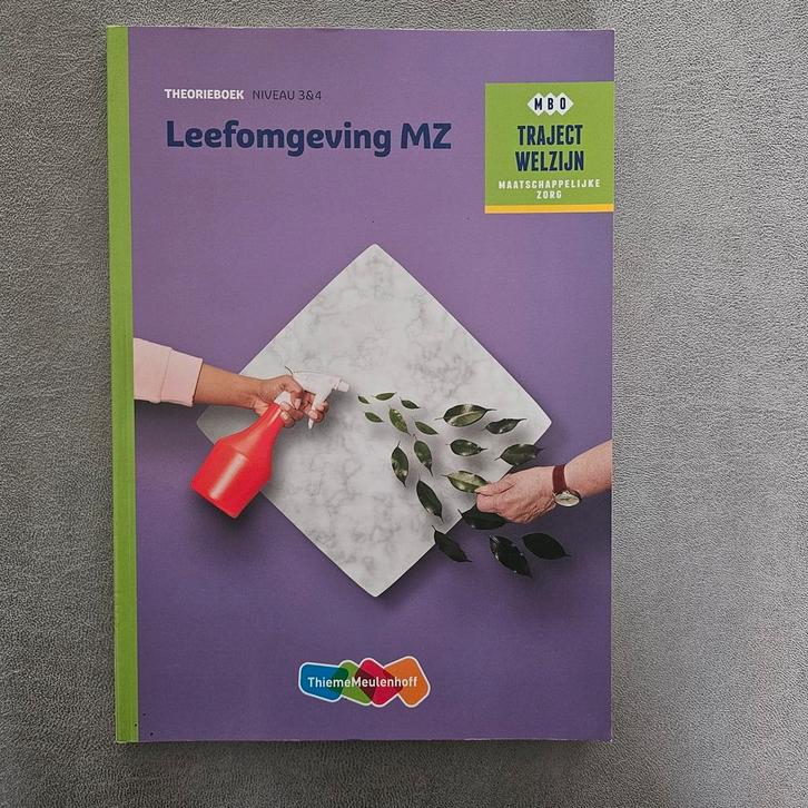 Theorieboek Leefomgeving MZ - MBO, Boeken, Studieboeken en Cursussen, Gelezen, MBO, Gamma, Ophalen of Verzenden