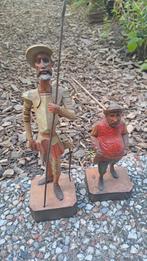 Houten Beeldjes Don Quichot en Sancho Panza, Antiek en Kunst, Ophalen of Verzenden