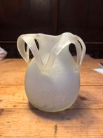 Huta Szkła Jagoda glaskunst vaas glas frosted vintage design, Antiek en Kunst, Ophalen
