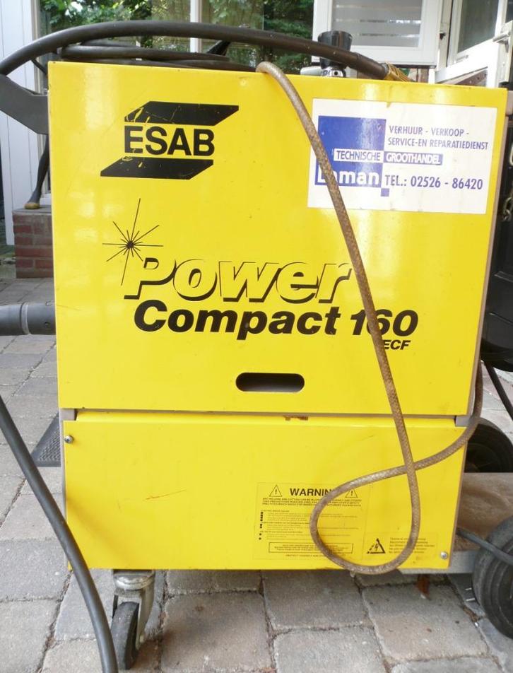 lasapparaat  ESAB power compact 160, Doe-het-zelf en Verbouw, Gereedschap | Lasapparaten, Gebruikt, Overige typen, Minder dan 150 ampère