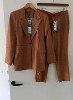 Linnen Dames pak van CULTURE Cognac kleur, Ophalen of Verzenden, Nieuw, Maat 36 (S), Overige kleuren