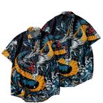 Draken overhemd 1 (heren mannen eng japans shirt draak), Verzenden, Nieuw