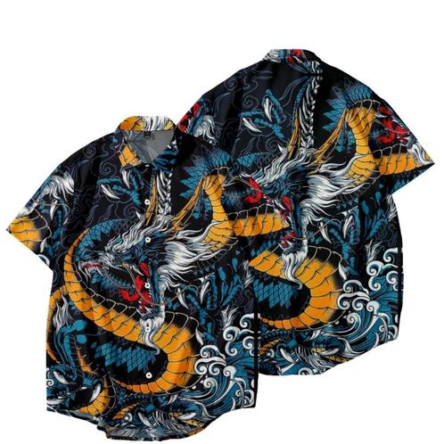 Draken overhemd 1 (heren mannen eng japans shirt draak), Kleding | Heren, Overhemden, Nieuw, Verzenden