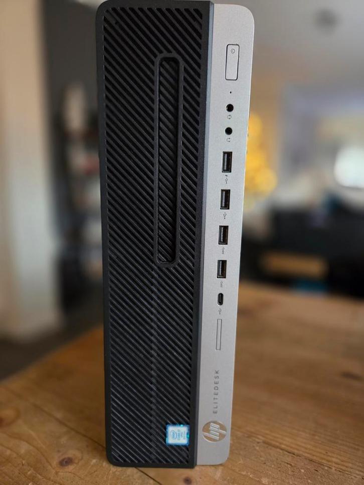 Hp elitedesk 800 G4/i7-8700/8gb/256gb m2/uhd/w11 en office, Computers en Software, Desktop Pc's, Zo goed als nieuw, 3 tot 4 Ghz