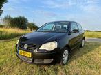 Volkswagen Polo 1.4 16V 59KW 2009 Zwart, Auto's, Voorwielaandrijving, 4 cilinders, Zwart, Handgeschakeld