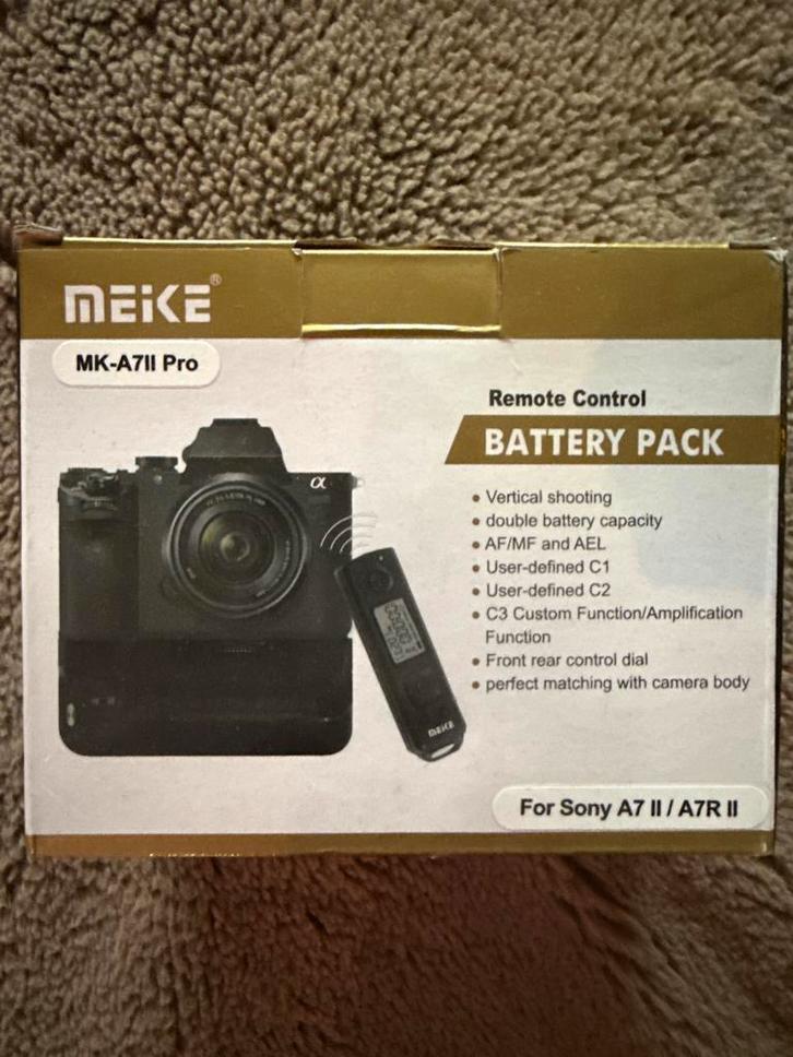 Meike MK-A7II Pro Battery Grip voor Sony A7 II / A7R II, Audio, Tv en Foto, Accu's en Batterijen, Nieuw, Oplaadbaar, Ophalen of Verzenden