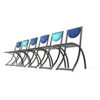 6x Vintage design stoelen jaren '70 '80 midcentury chairs, Verzenden, Gebruikt, Vijf, Zes of meer stoelen