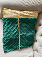2x mooi groen kussenhoes, Huis en Inrichting, Woonaccessoires | Kussens, Ophalen of Verzenden, Nieuw, Groen, Vierkant