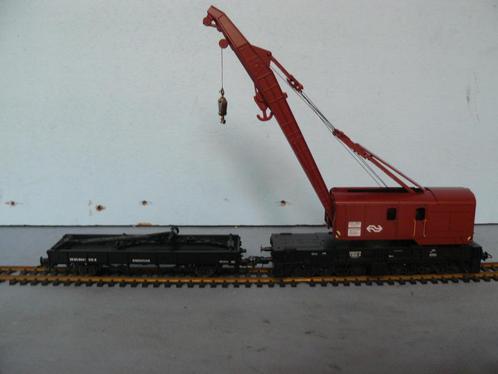 Ongevallenkraan Krupp-Ardelt, bruin, 'Eindhoven', 30 84 974, Hobby en Vrije tijd, Modeltreinen | H0, Gebruikt, Wagon, Gelijkstroom