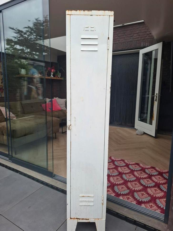 Vintage Lockerkast grijs, Huis en Inrichting, Kasten | Lockerkasten, Zo goed als nieuw, Ophalen