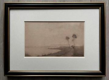 Jan Mankes 1889-1920 / Heliogravure Waterlandschap 1923 beschikbaar voor biedingen