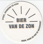 1 BIER VAN DE ZON BIERVILTJE, Verzamelen, Biermerken, Viltje(s), Overige merken, Gebruikt, Ophalen of Verzenden