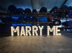 MARRY ME lichtletters te huur / te koop, Ophalen of Verzenden