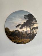 Wanddecoratie Voogd met parasoldennen 70 cm, Ophalen of Verzenden, Zo goed als nieuw, Schilderij, 50 tot 75 cm