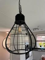Industriële hanglamp zwart metaal, Ophalen of Verzenden, Zo goed als nieuw, Metaal, 50 tot 75 cm