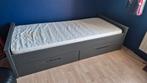 Mooi houten bed 90x200 met lades + matras, 85 tot 100 cm, Gebruikt, 180 cm of meer, Ophalen
