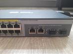 HP 8 port PoE lan switch met orginele voeding type J9298A, Computers en Software, Netwerk switches, Ophalen of Verzenden, Zo goed als nieuw