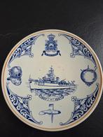 Delftsblauw bord Mijnendienst Koninklijke Marine 1967, Ophalen of Verzenden