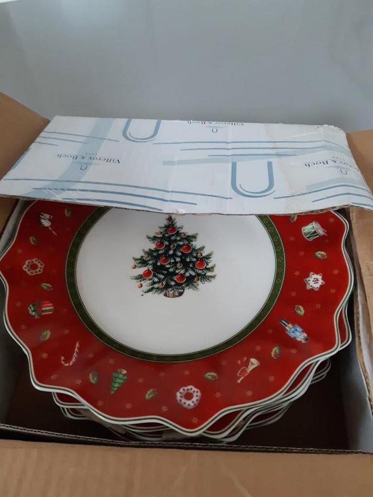 6 ontbijtborden Villeroy en Boch Toy's Delight Nieuw in doos, Diversen, Kerst, Nieuw, Ophalen of Verzenden