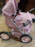 Poppenwagen Roze panterprint, Ophalen, Gebruikt, Babypop