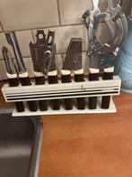 Vintage Brabantia keuken rek met keukengereedschap, Ophalen, Rvs of Chroom