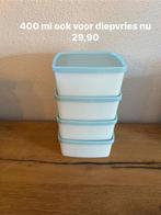 Tupperware Diepvriesdoosjes 4x 400ml - Nieuw, Ophalen of Verzenden, Nieuw